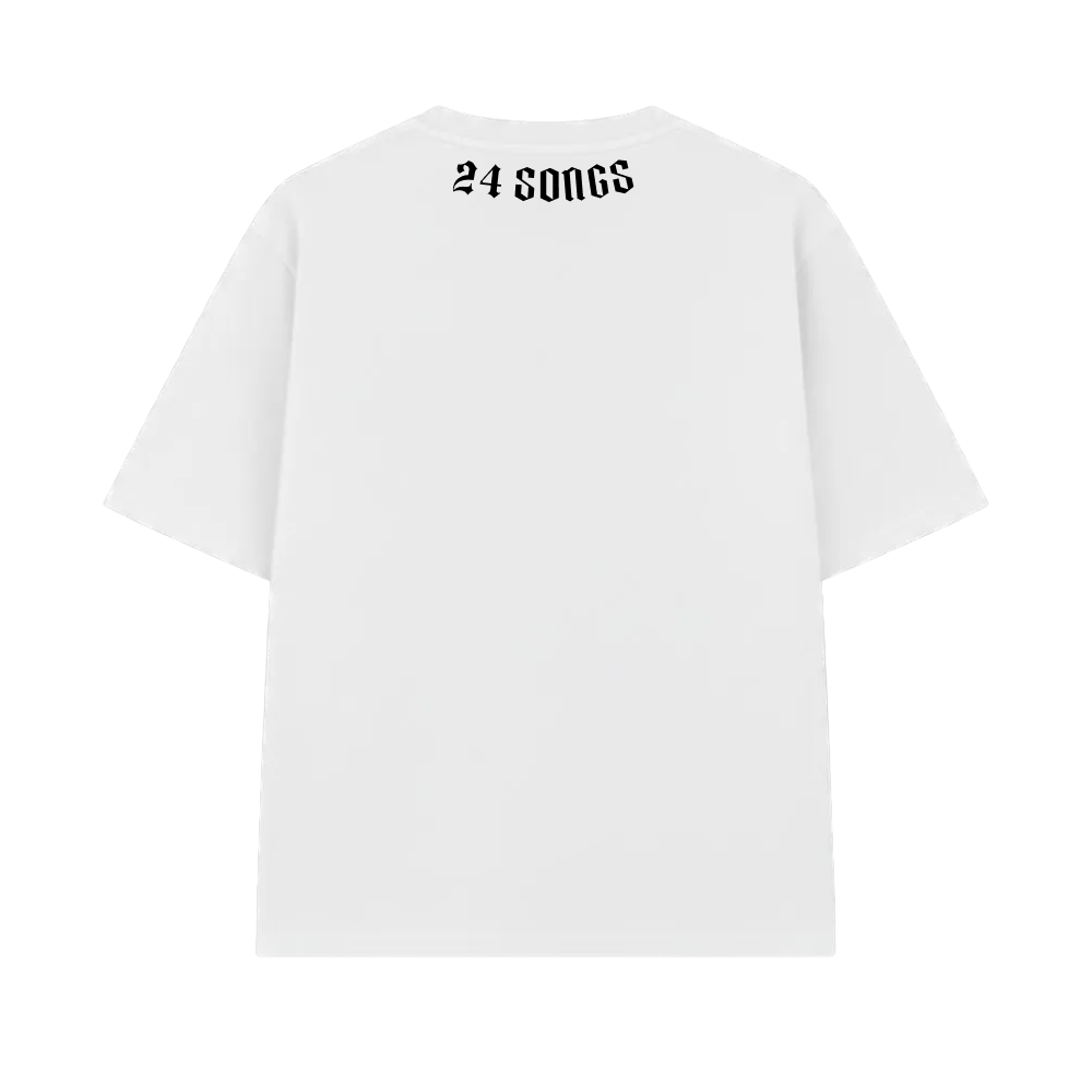 24 Songs - Backstage Basic Tee (White)