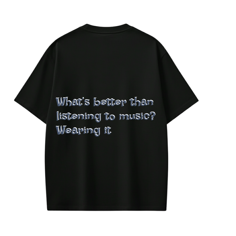 24 Songs-What’s better than listening to music_ Wearing it Tshirt(Black)