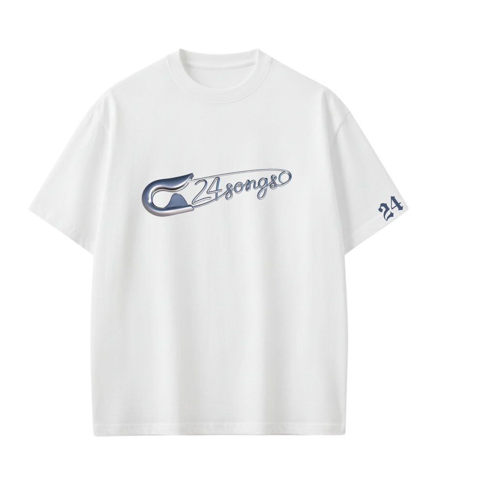 24 Songs-What’s better than listening to music_ Wearing it Tshirt(White)