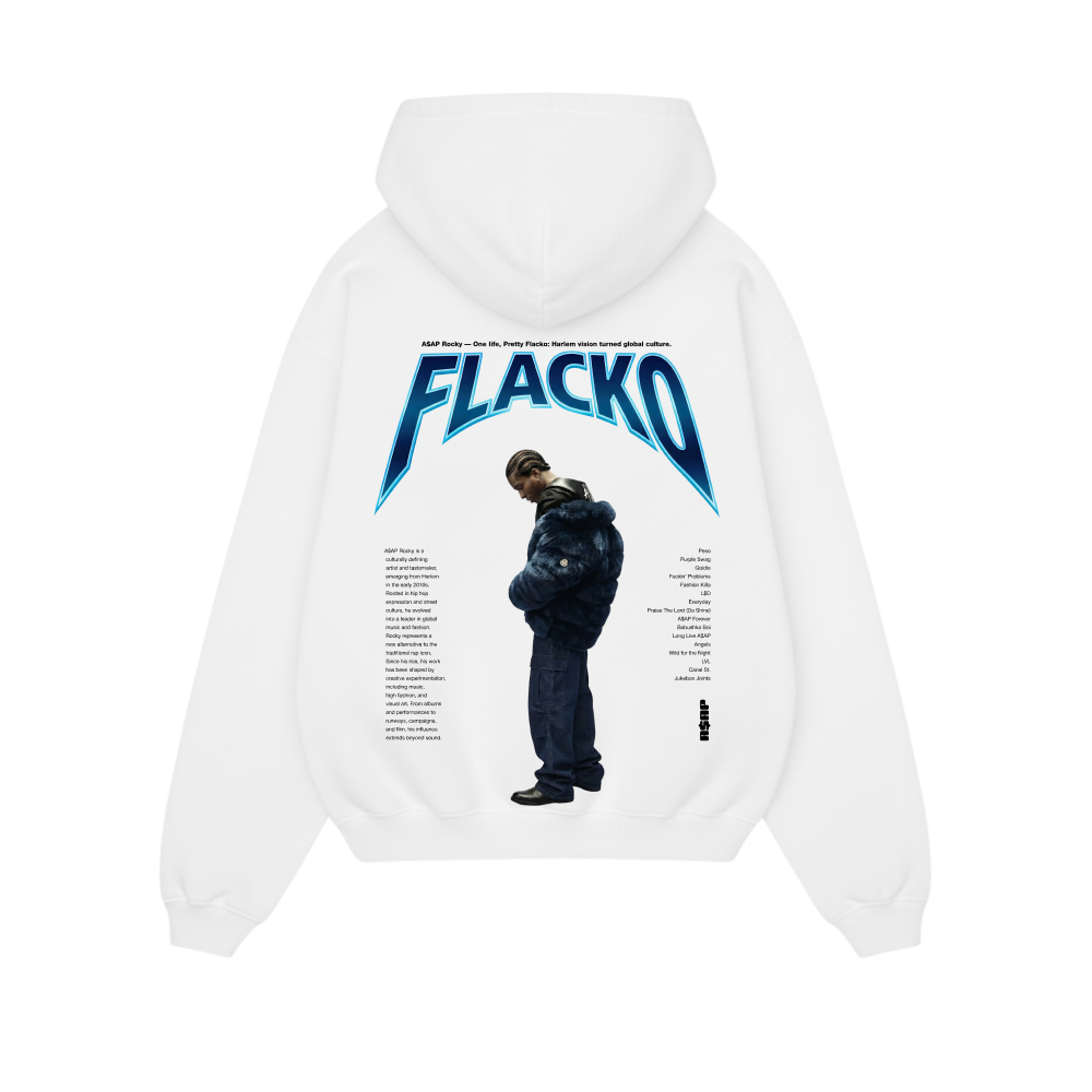 A$ap Rocky - Young Flacko (White) Hoodie