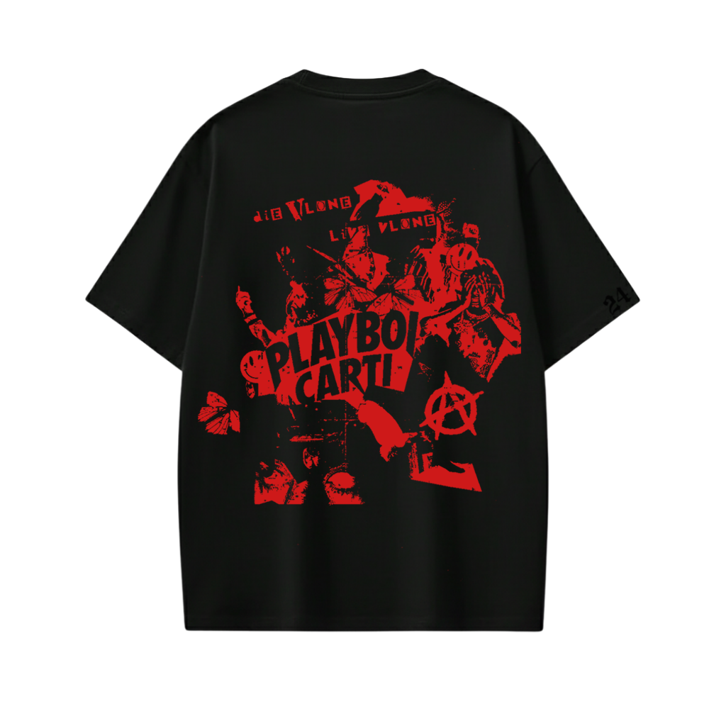 Carti - DIE LIT (Black and Red) T-shirt