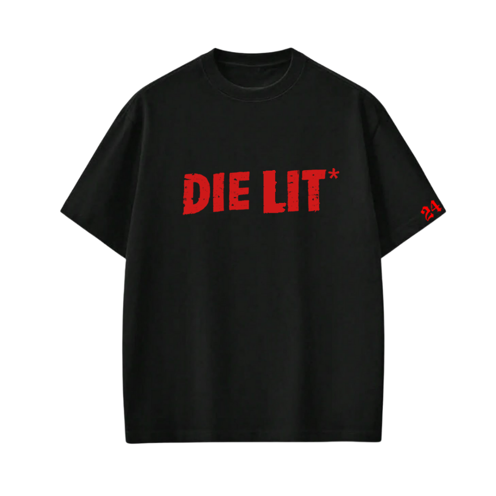 Carti - DIE LIT (Black and Red) T-shirt