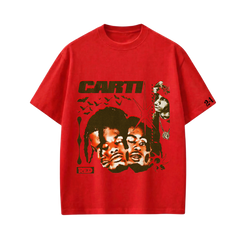 Carti - WAKE UP, FIRST OF THE MONTH (Red) T-shirt