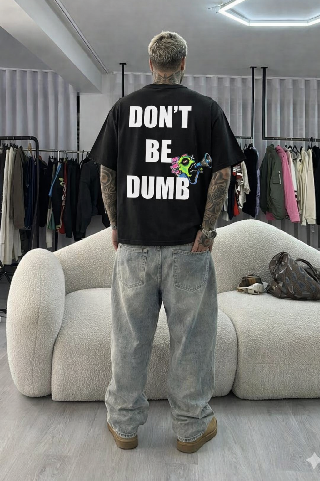 Rocky - Don't Be Dumb (Black) T-shirt