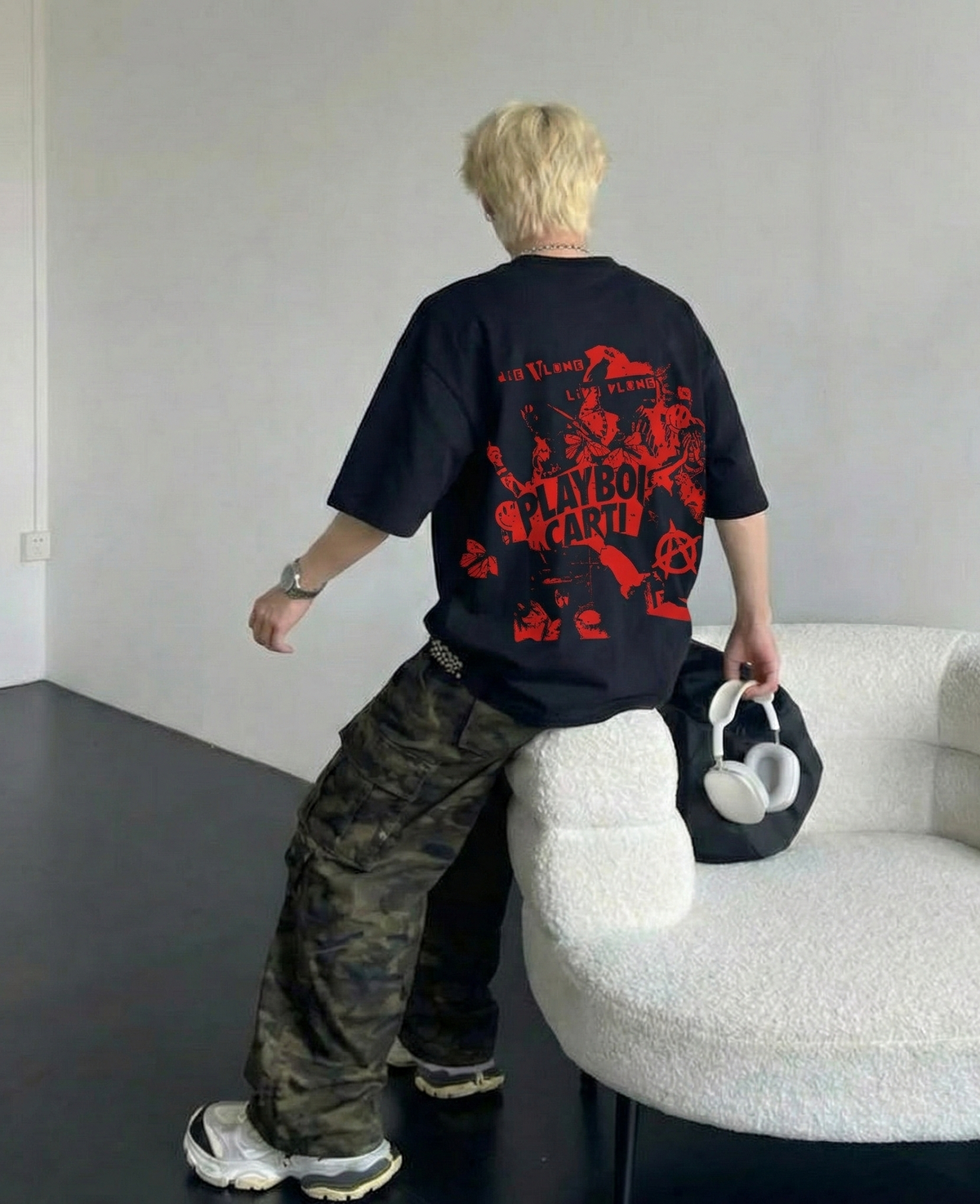 Carti - DIE LIT (Black and Red) T-shirt