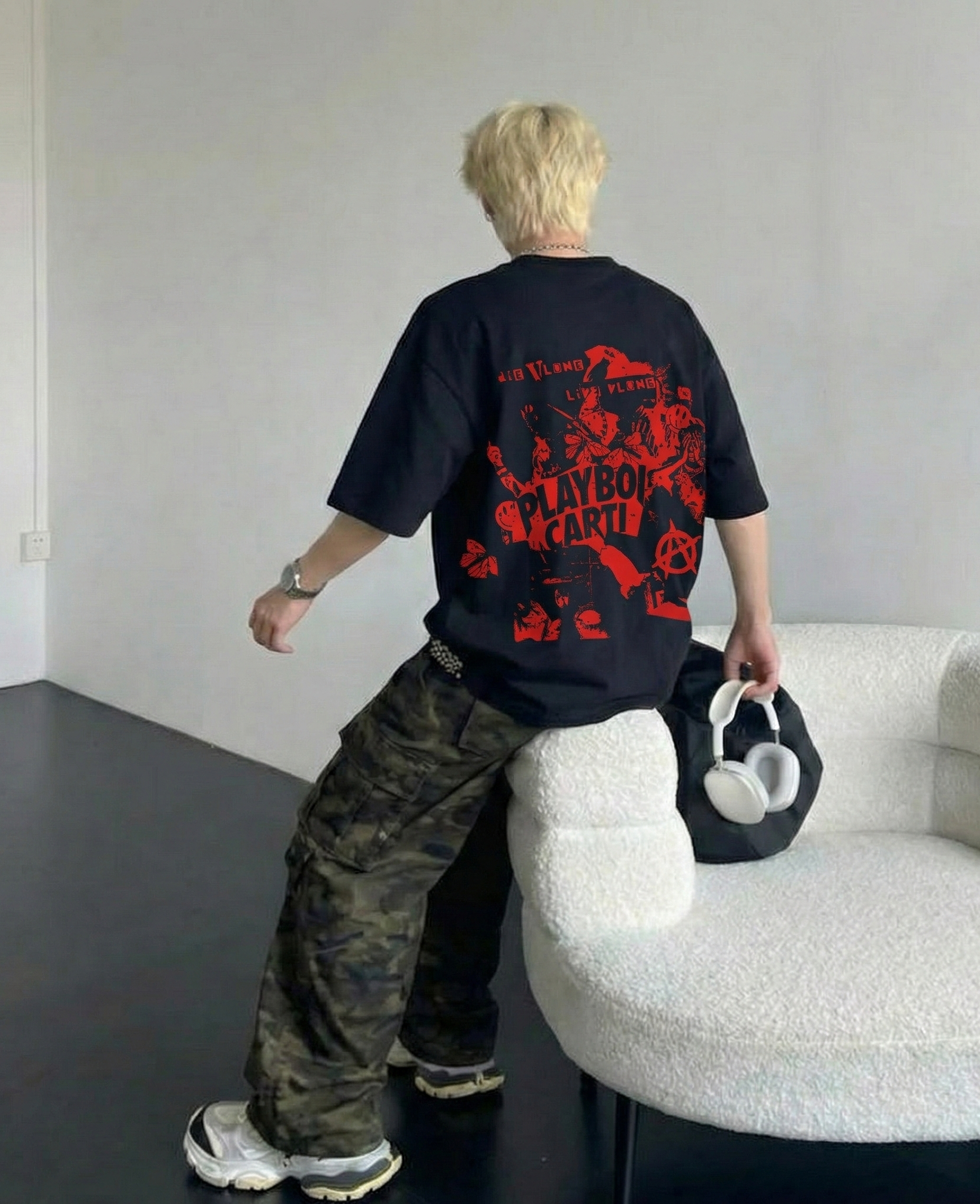 Carti - DIE LIT (Black and Red) T-shirt