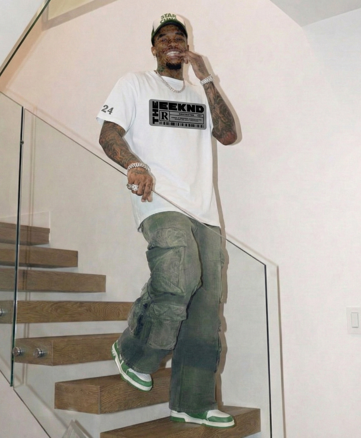 Weeknd - Black Tape (White) T-shirt