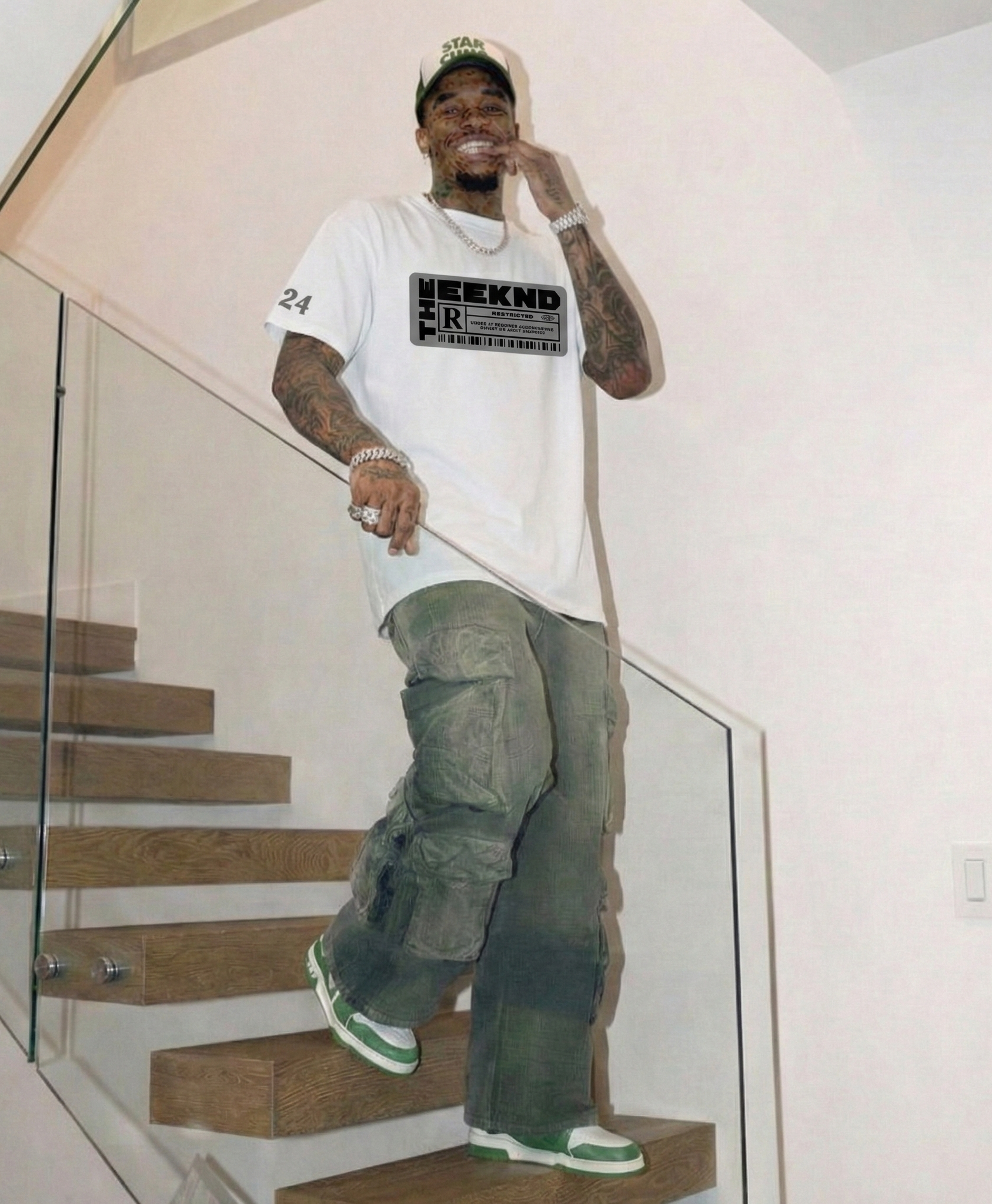 Weeknd - Black Tape (White) T-shirt