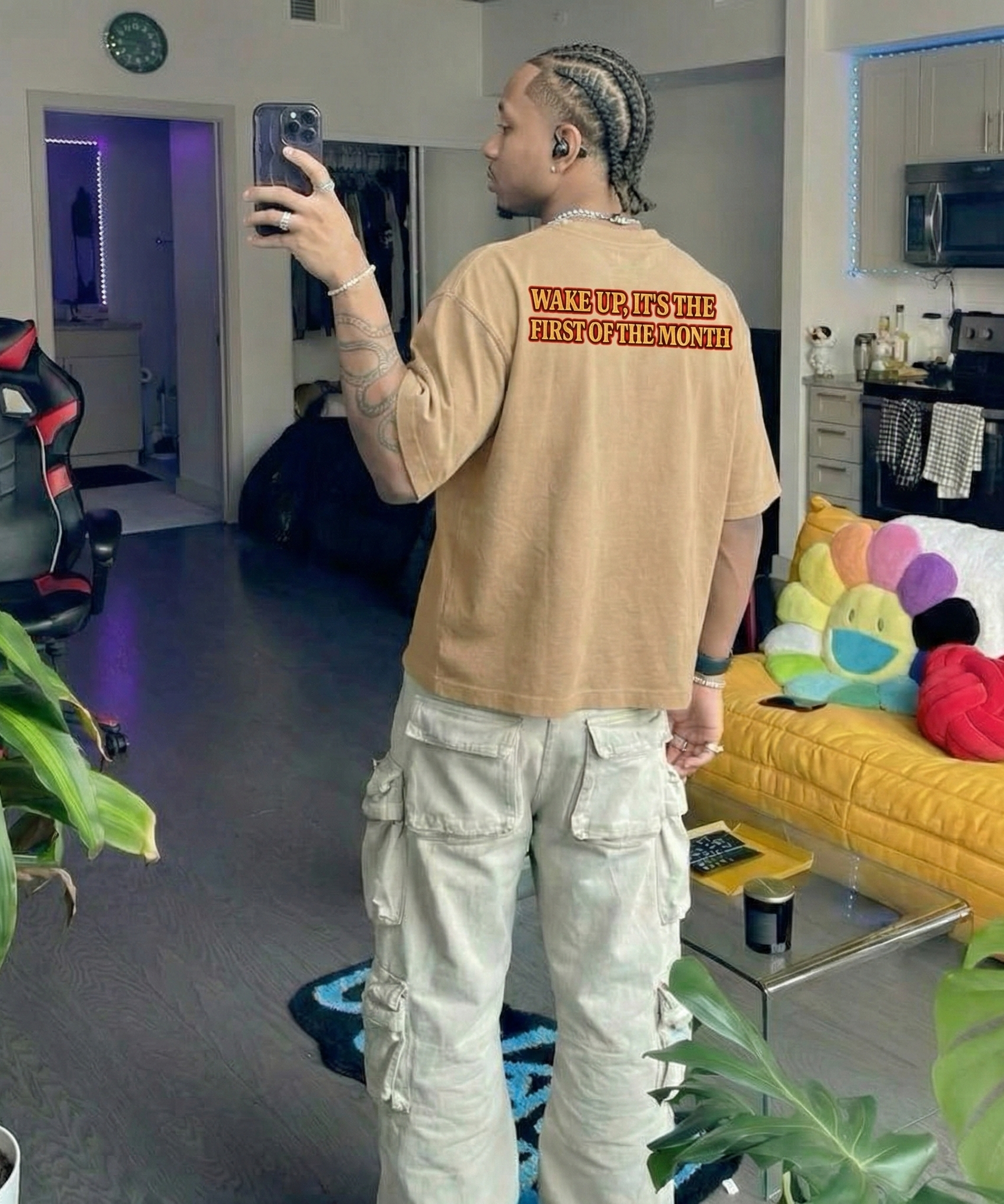 Carti - WAKE UP, FIRST OF THE MONTH (Brown) T-shirt