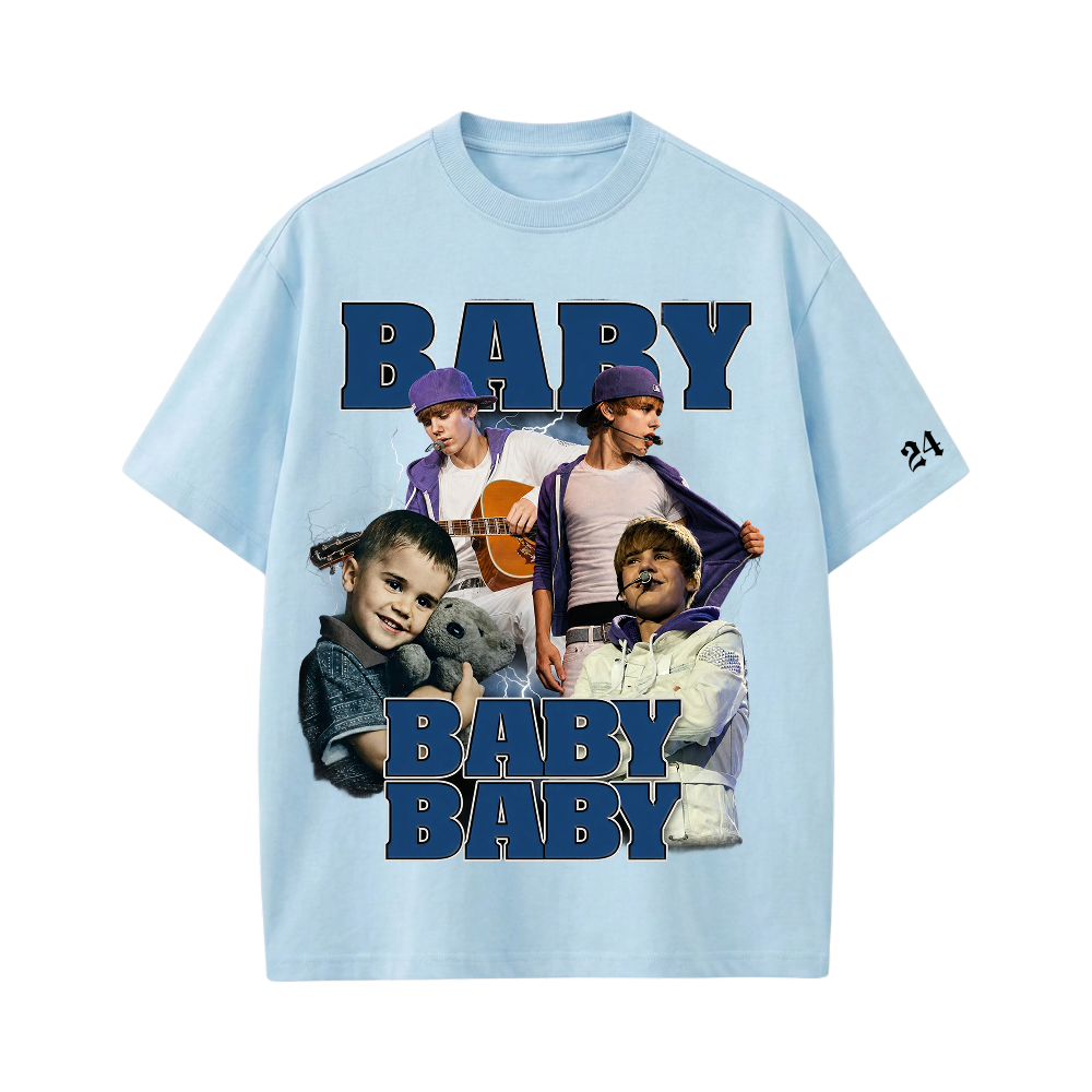 JUSTIN- Baby T-shirt(LightBlue)