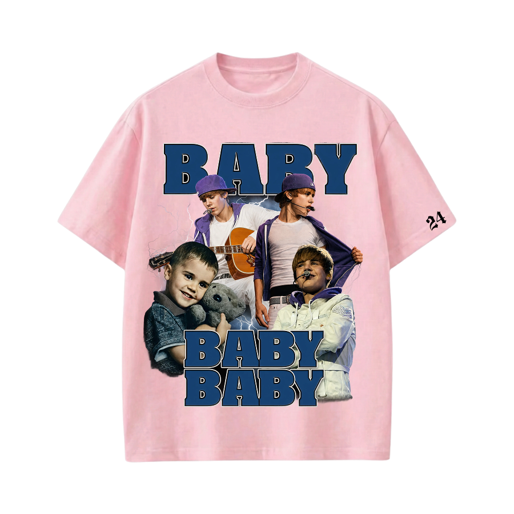 JUSTIN- Baby T-shirt(Pink)