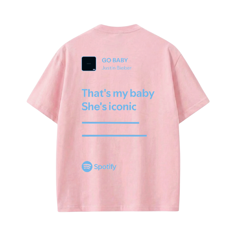 JUSTIN- HaileyXJustin T-shirt(Pink)