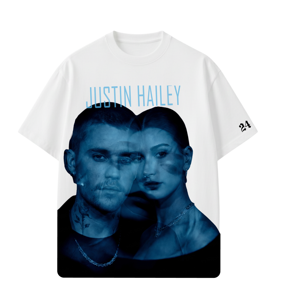 JUSTIN- HaileyXJustin T-shirt(White)