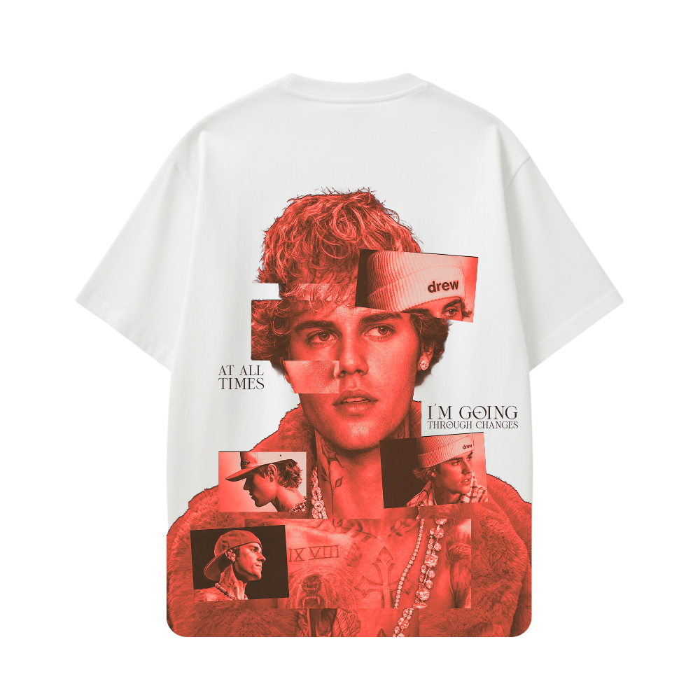 JUSTIN-I'm Going Through Changes T-shirt(White)