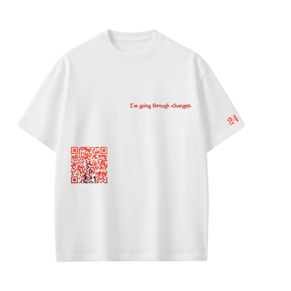 JUSTIN-I'm Going Through Changes T-shirt(White)
