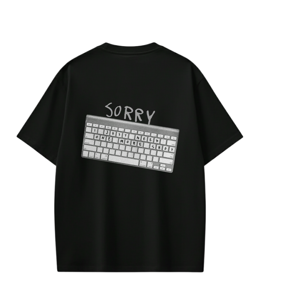 JUSTIN- SORRY T-shirt(Black)
