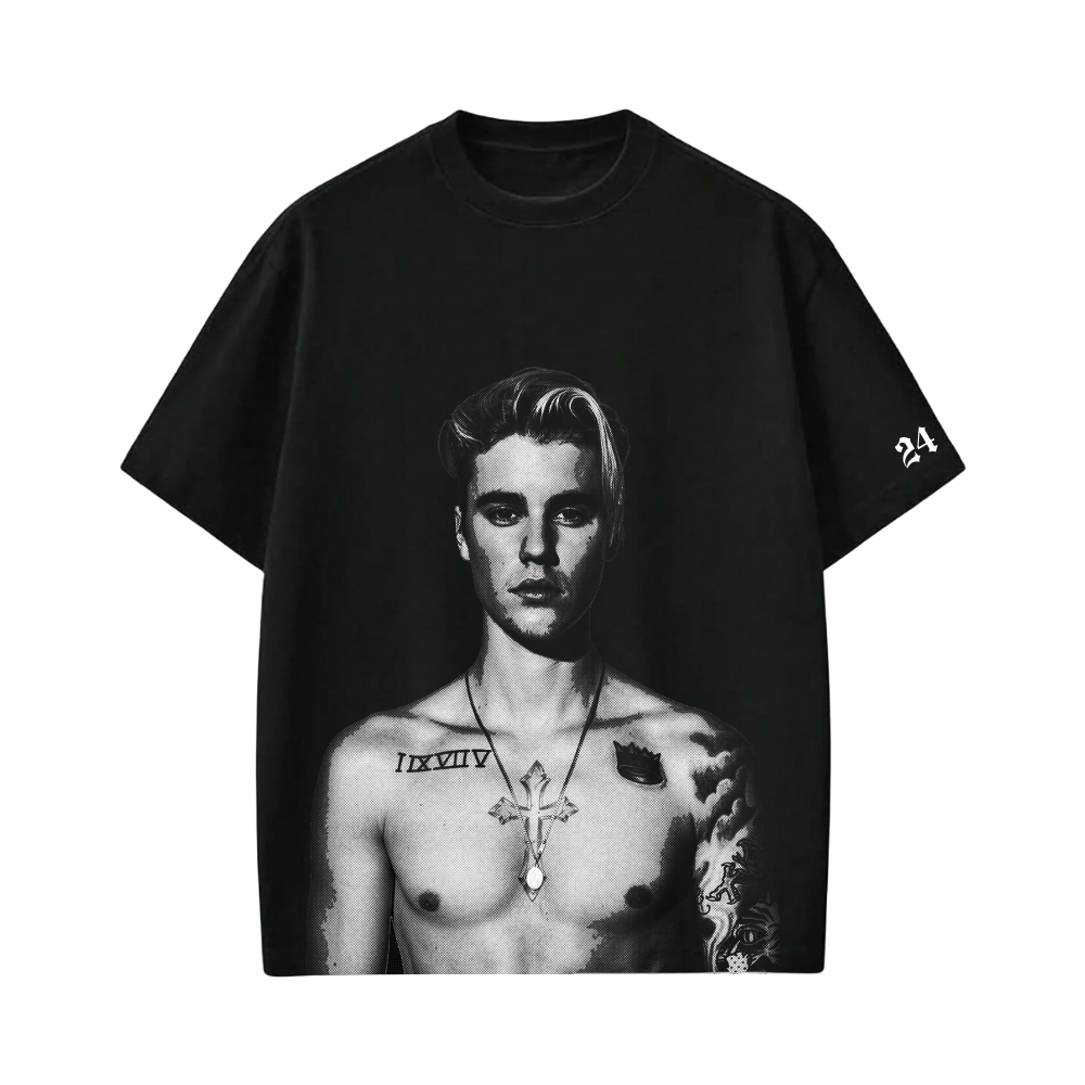 JUSTIN- SORRY T-shirt(Black)