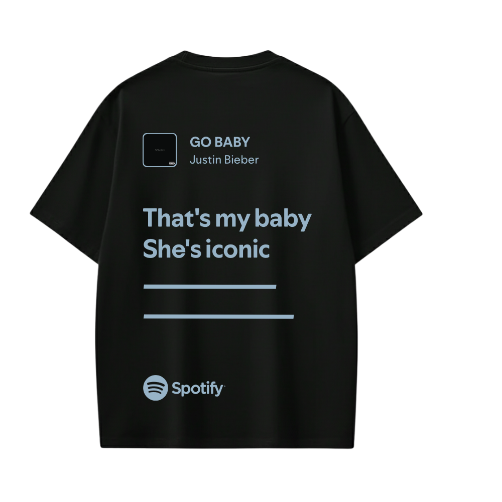 JUSTIN- That's My Baby She's Iconic T-shirt(Black)