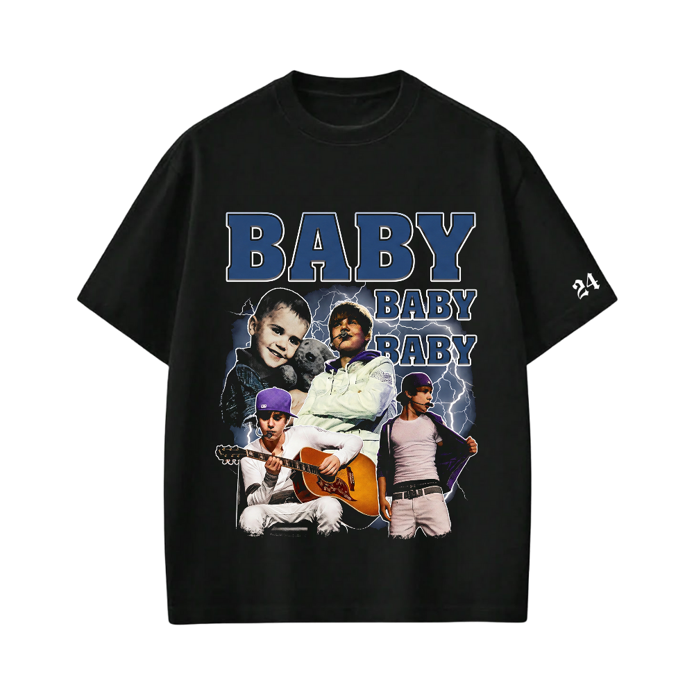 JUSTIN- exclusive Baby T-shirt(Black)