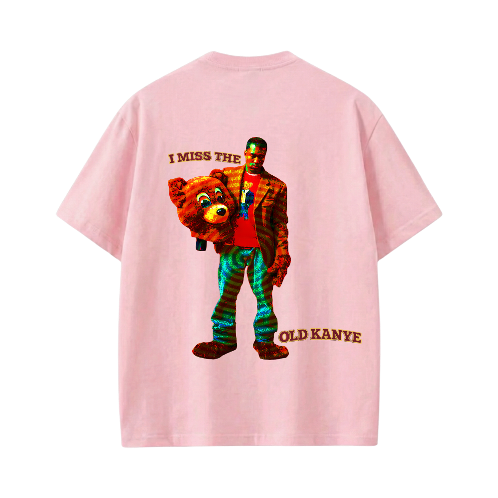 Kanye West I Miss Old Kanye Tshirt (Pink)