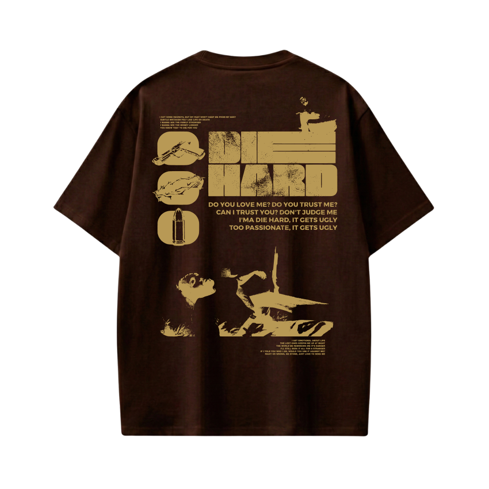 Kendrick - Die Hard (Brown) T-shirt