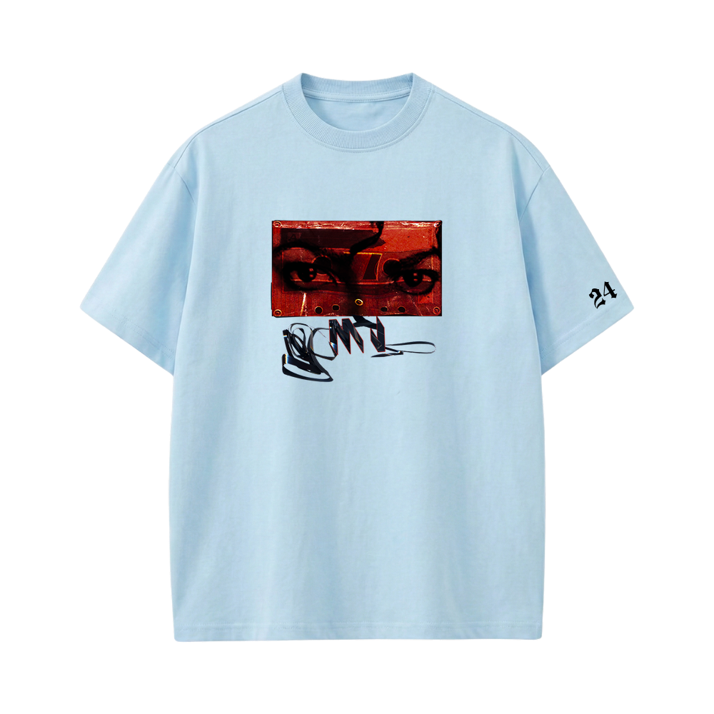 MJ- CASSETTE T-shirt(LightBlue)