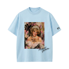 MJ-Dirty Diana T-shirt(Light Blue)
