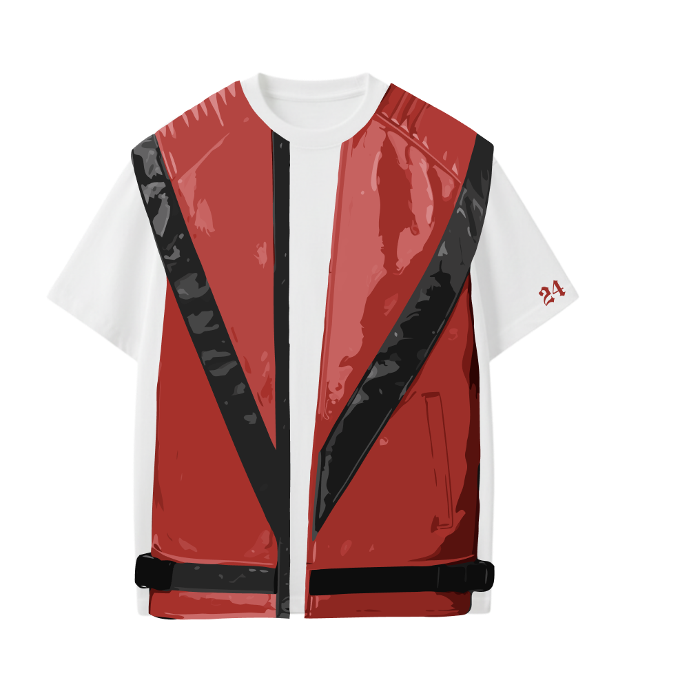 MJ-Thriller tracklist jacket T-shirt(White)