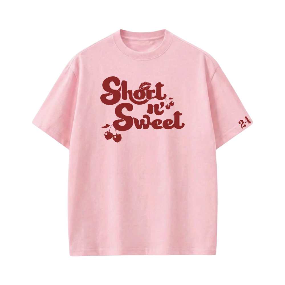 Sabrina - Short n Sweet (Pink) T-shirt
