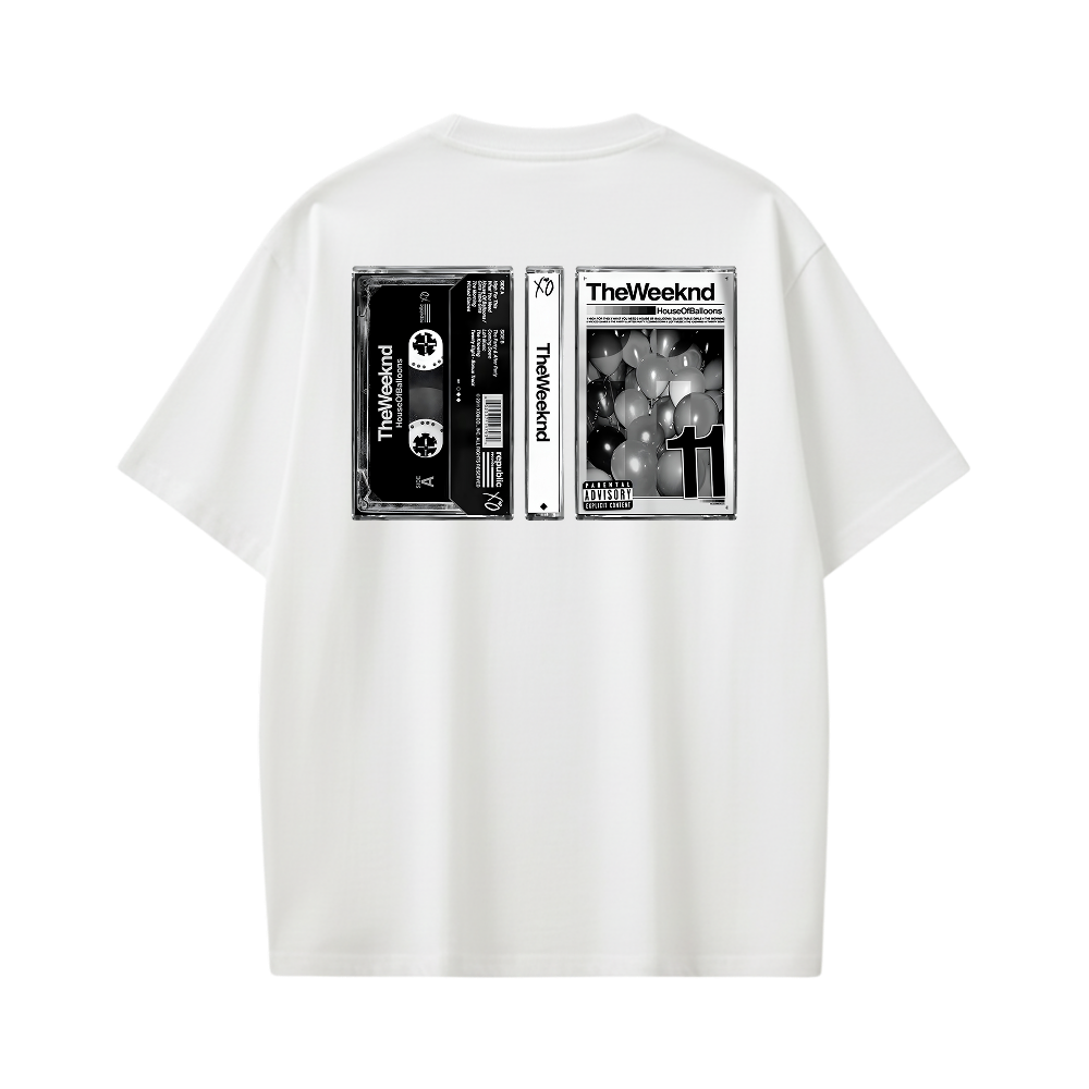 Weeknd - Black Tape (White) T-shirt