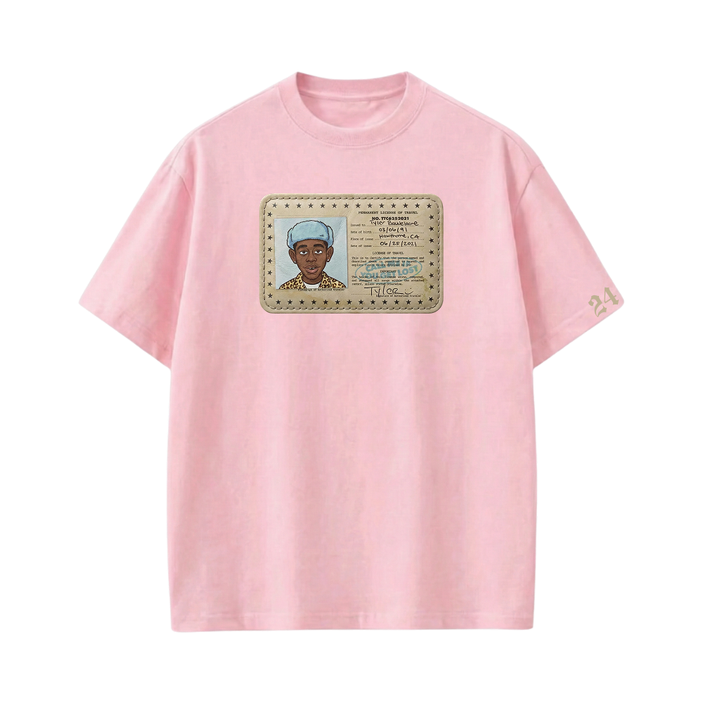 Tyler - Travel Licence (Pink) T-shirt