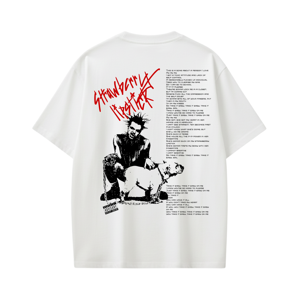 Blud - Strawberry Spikes (White) T-shirt